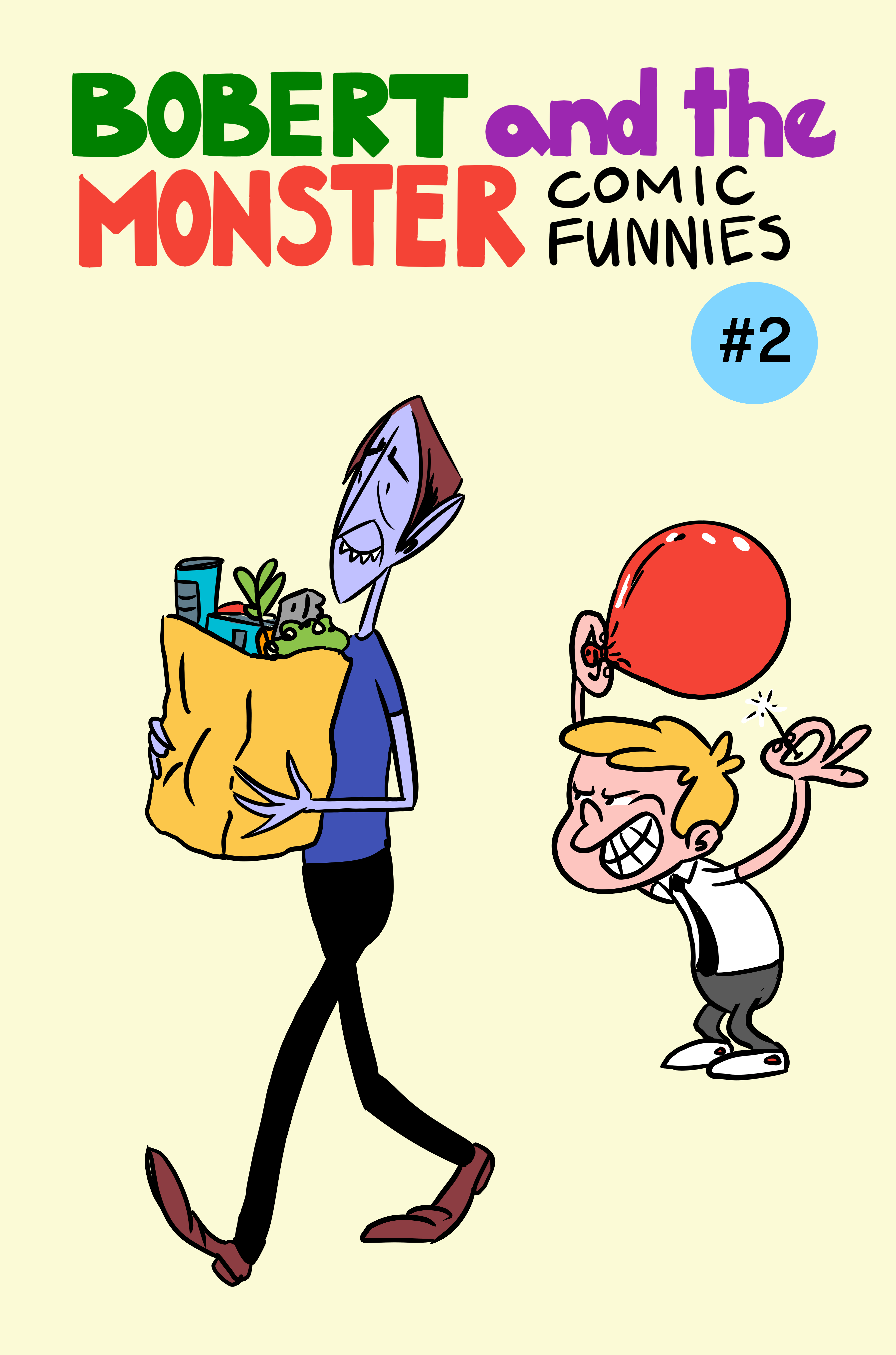Cover of Bobert and the Monster #2: Comic Funnies